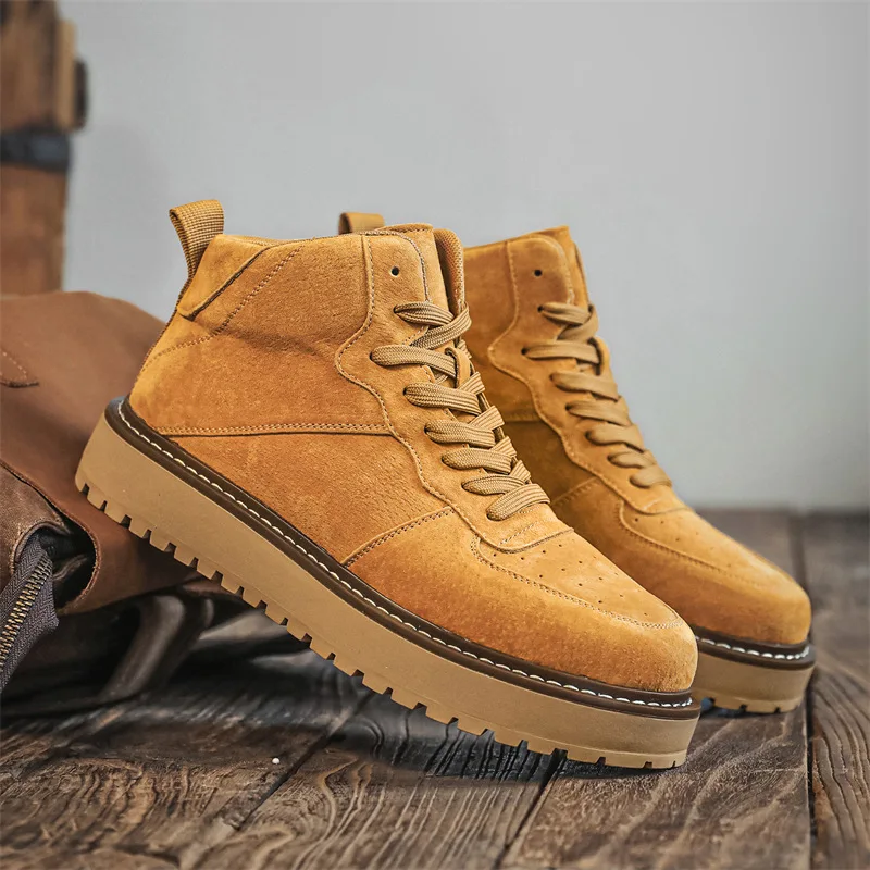 

Plus Size 45 Outdoor Shoes 46 Mid-High Top Sports Sneakers 47 Men's Spring and Autumn 48 Genuine Leather Vintage Work Boots 49