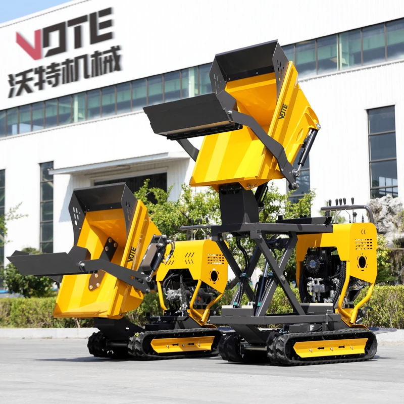 customized Factory Directly Provide Mini Dumper 500kg  Self Loading Construction Diesel Crawler Tipper Compact Garden Crawler
