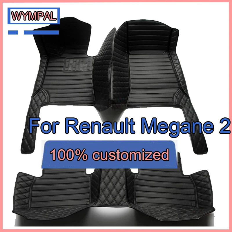 

Автомобильные коврики на заказ для Renault Megane 2 2003 2004 2005 2006, автомобильные роскошные кожаные коврики для мужчин и женщин, полное покрытие