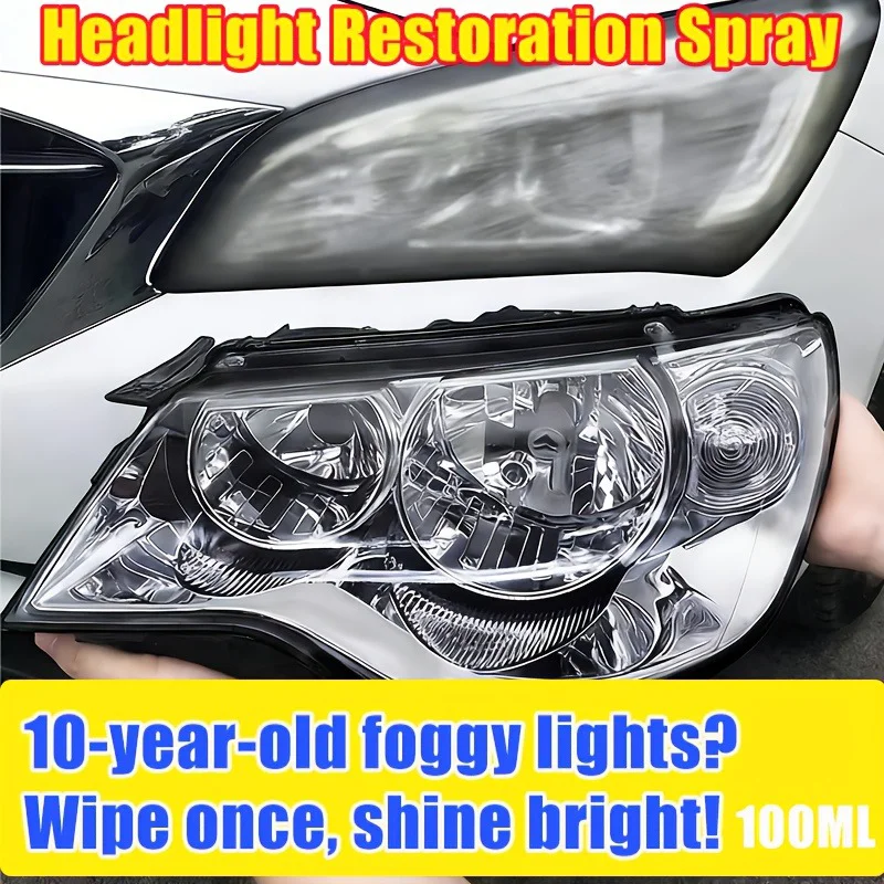 Headlight Restoration Polish, Lamp Coating Polish, And Wax Cleaner Designed to Remove Oxidation Layers, Suitable for Cars, Suvs,