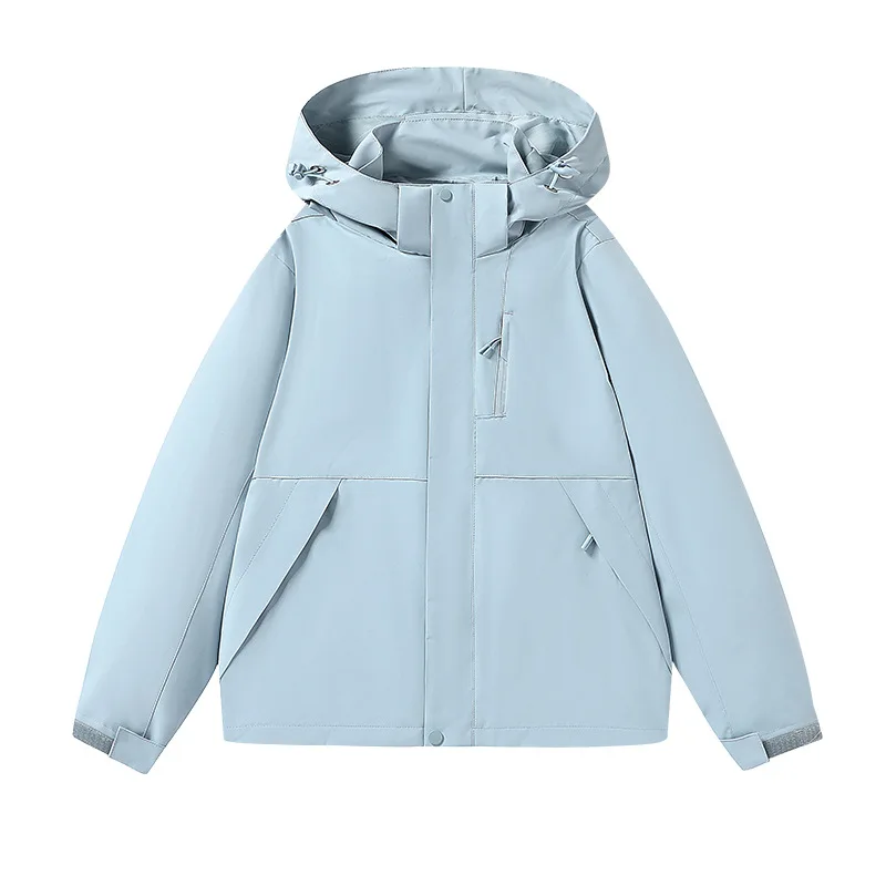 

Уличная весенне-осенняя новая японская однотонная куртка ветрозащитный водонепроницаемый тонкий альпинистский костюм