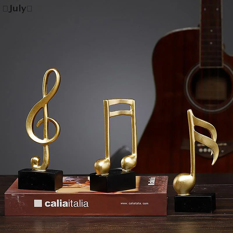 〔July〕 Musical Notes Model Advanced Ornaments Wine Cooler TV Cabinet Living Room Home Desk Fashion Decoration Resin Crafts Gifts