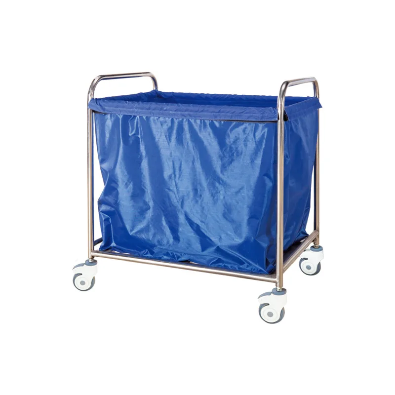 Medical bag dirt truck, hotel hospital ward quilt cart, thickened 304 stainless steel sewage bag