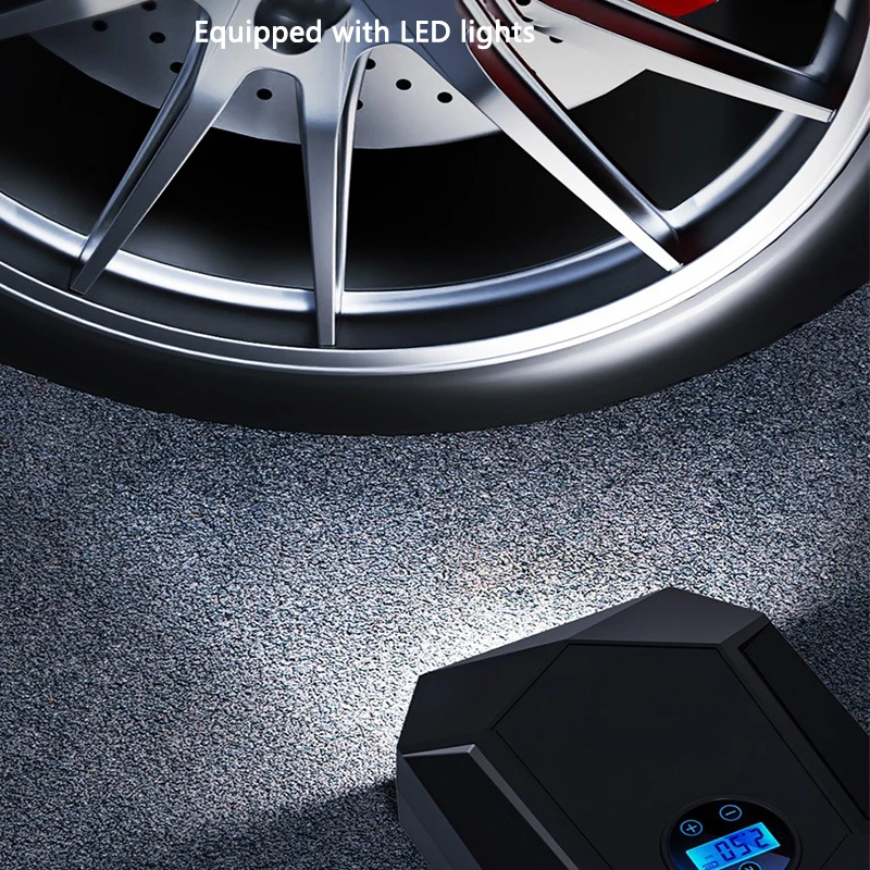 DC12V Portable Car Air Pump Wired Air Pump Air Compressor Corded Car Tire Inflator for Car Bike Motorcycle Tyre Balls