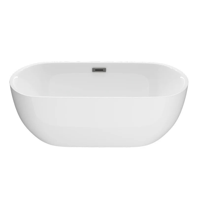 Acrylic Bathtub, Elliptical Design for Home and Hotel, Small Medium Large Sizes, Durable and Stylish Bathroom Fixture