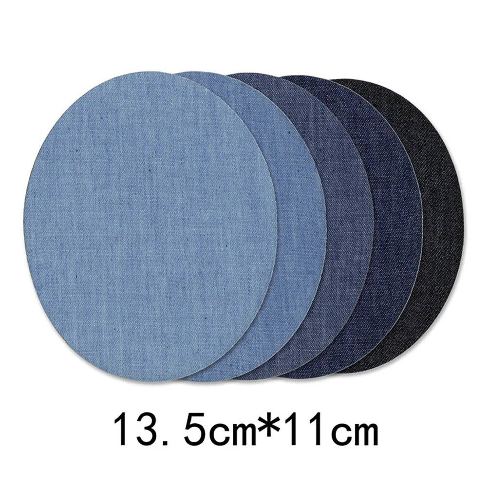 

20pcs Denim Patch Kit 5 Assorted Colors 4 Pieces Each Iron On Patches For Clothes Repair Knee Patches Jeans Decor Handicraft