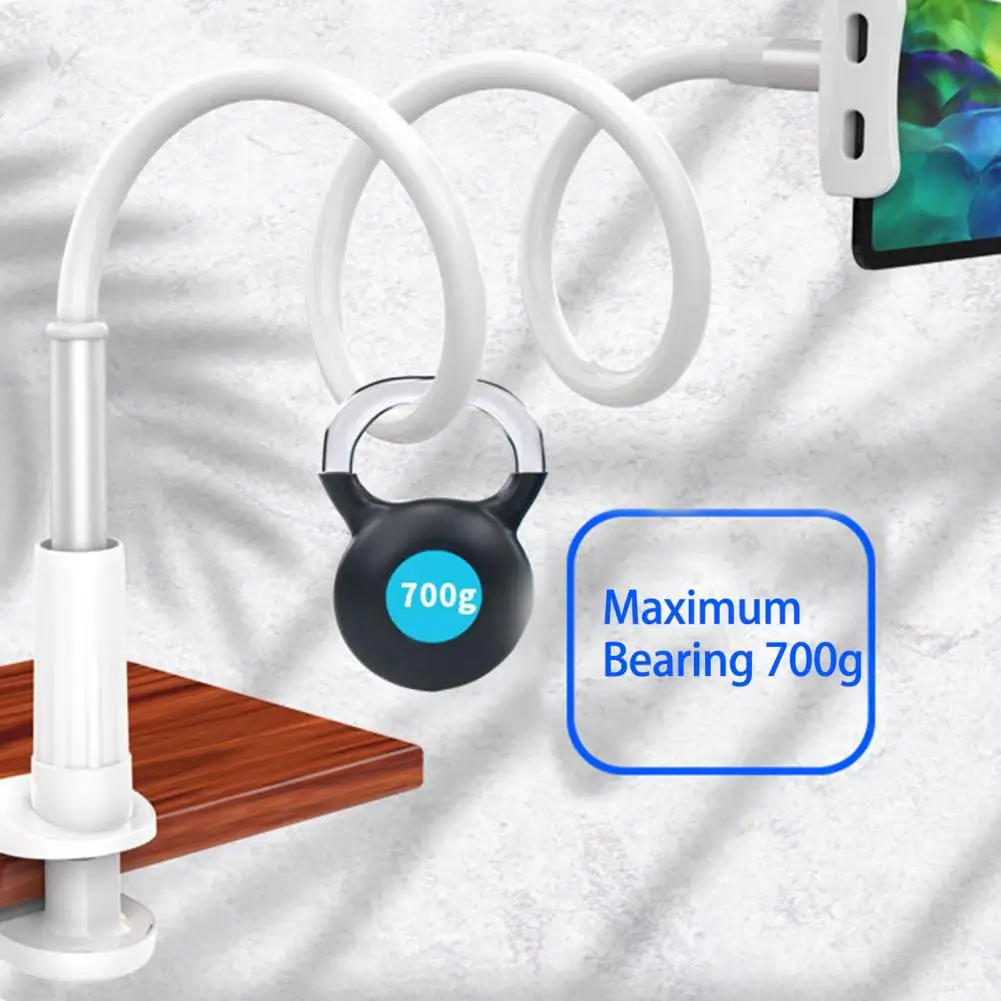 Soporte perezoso conveniente Ajuste libre de 360 grados soporte de teléfono de escritorio de teléfono móvil ampliamente Compatible suministro para el hogar