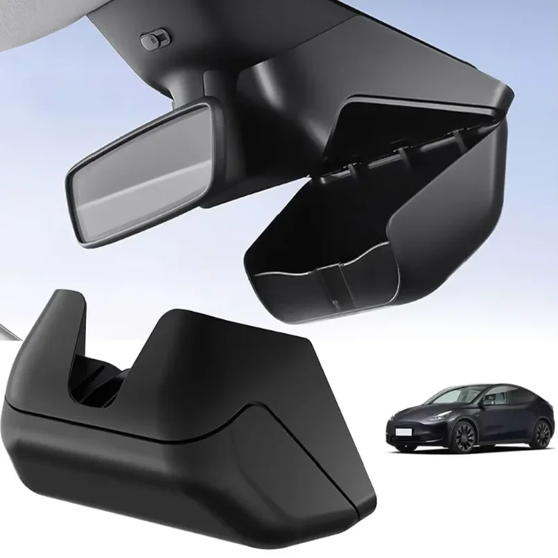 for Tesla Modely Juniper Car Glasses Rearview Sunglasses Holder Storage Box Organizer Interior Model Accessories For T H5l3