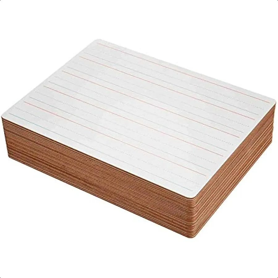 Tablice suchościeralne z liniami Zestaw 25 sztuk tablic z linią 9x12 Student Jednostronne poprawiające naukę w klasie z Por