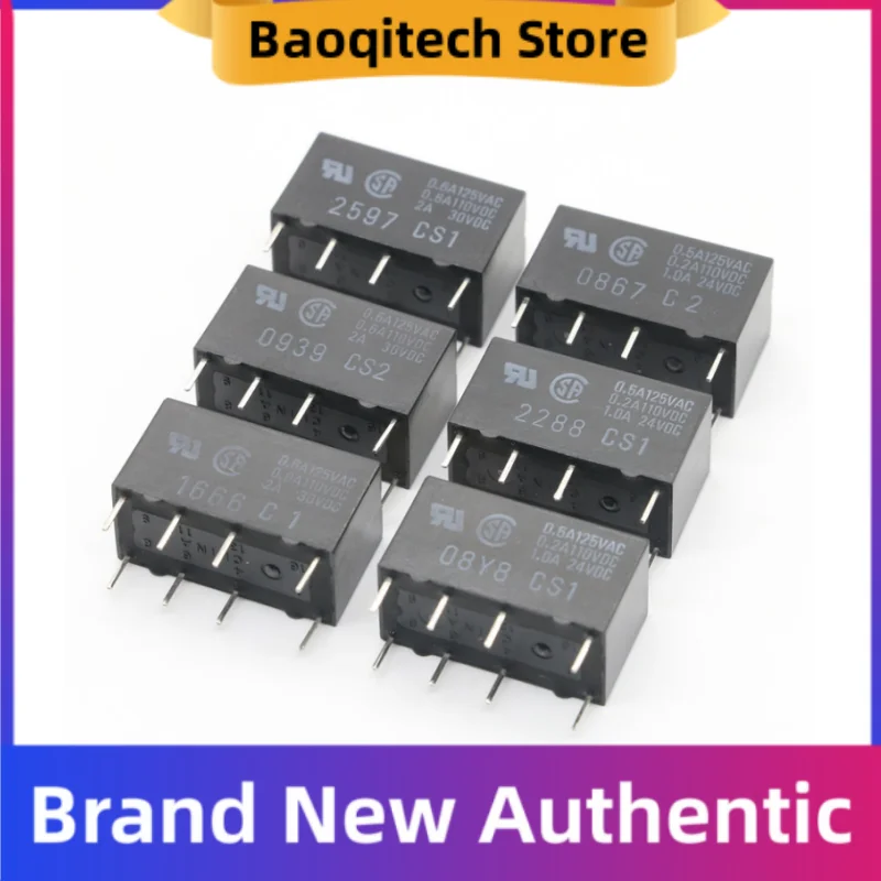 5 10 PCS G5V-2-5VDC G5V-2-12VDC G5V-2-24VDC Dois abertos dois fechados 2A 8PIN Novo relé de sinal original autêntico para OMRON