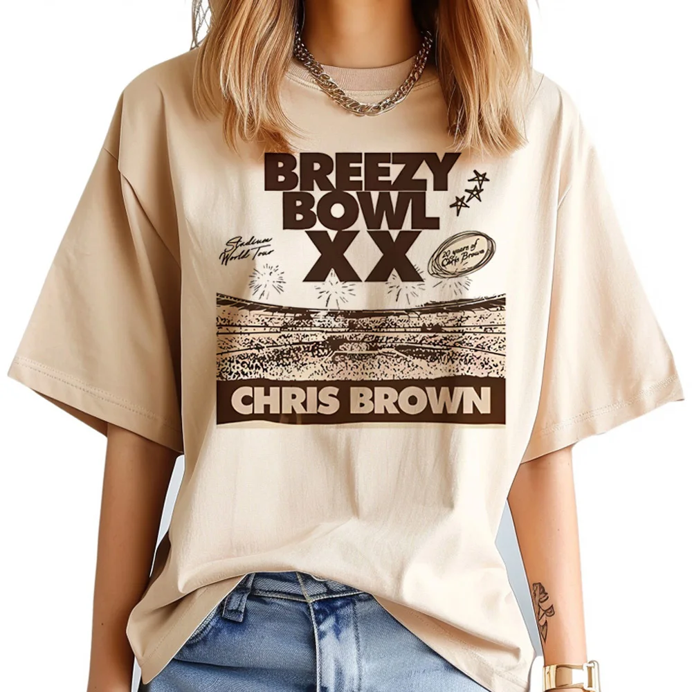 Chris Brown t-shirt female y2k graphic summer meme dollette t shirt summer grunge cutecore 80s clearance sales