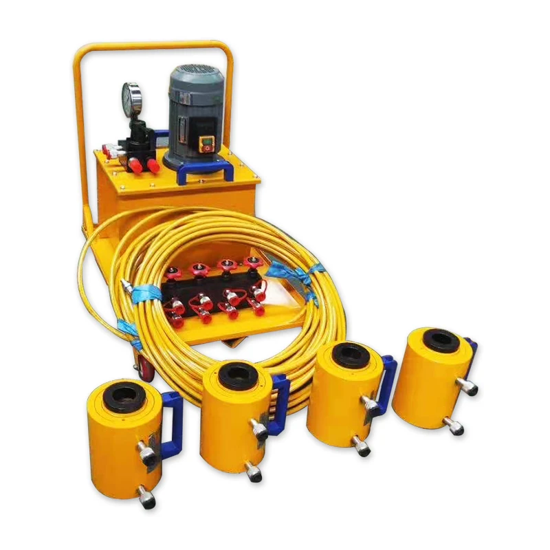 Electric hydraulic plate changer, hand disassembly and assembly tools, one to four hydraulic plate tighteners