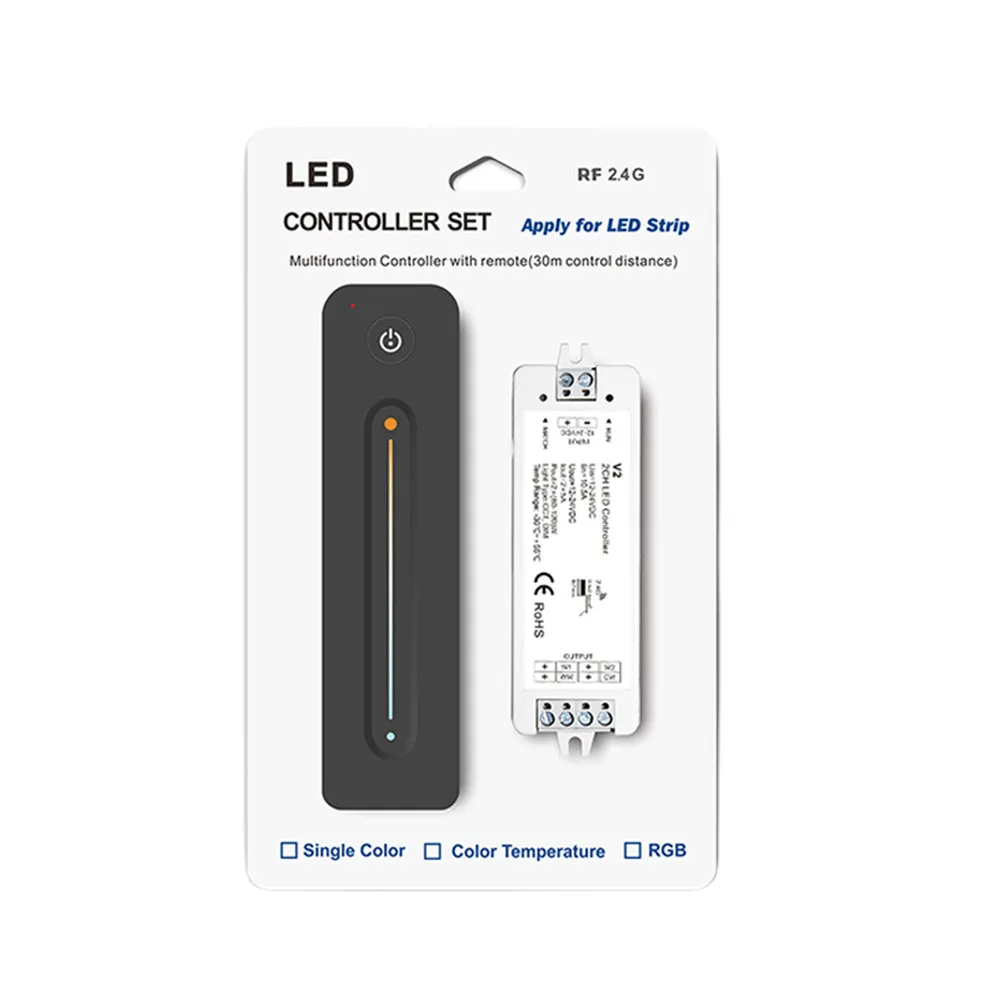 SKydance V2 V2-L V2-X CCT kontroler LED DC 12V 24V 2.4G pilot bezprzewodowy RF dla WW CW podwójne światło kolorowy pasek LED