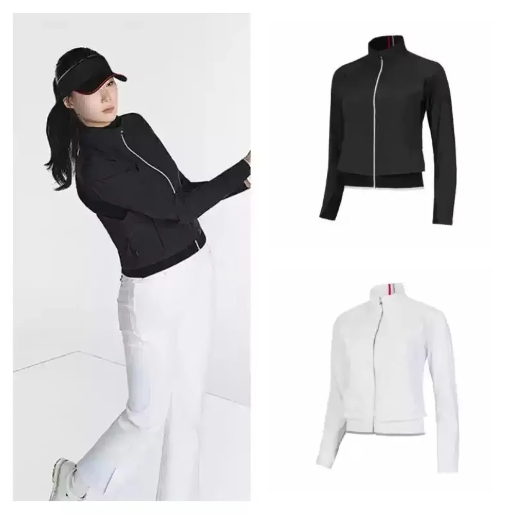 Women's Golf Long Sleeve Windbreaker 2026 Fall New Korean Style Windproof Quick-Dry Breathable Warm Sporty Outdoor Layering Soft
