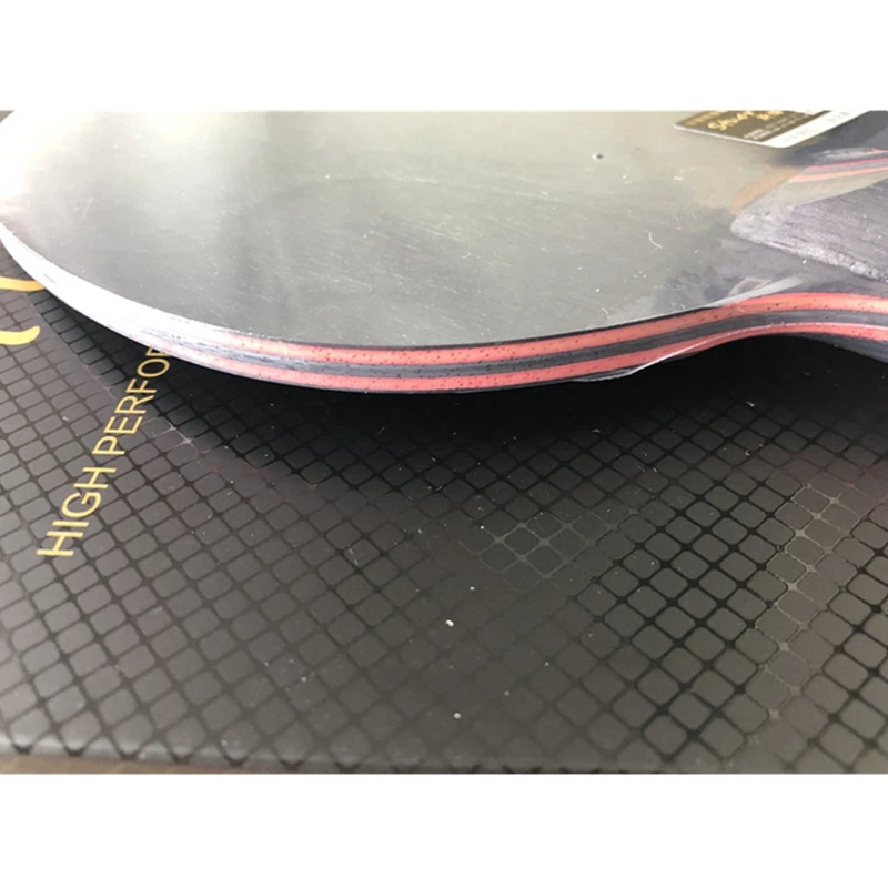 Professional Table Tennis Racket Short Long Handle Carbon Blade Rubber With Double Face Pimples In Ping Pong Rackets With Case