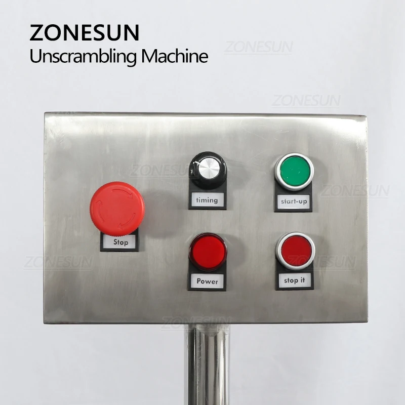 ZONESUN-plato giratorio automático, placa giratoria, botella de vidrio de plástico, alimentador de clasificación de viales, ZS-LP750