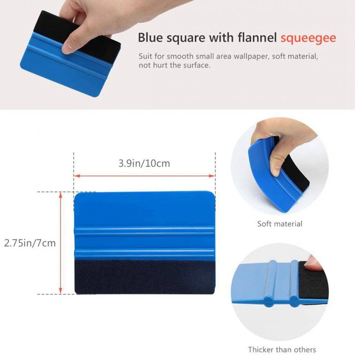 16-Piece Set Of Car Film Wallpaper Tool Wallpaper Smoothing Tool With Seam Roller Hard Scraper Tape Measure