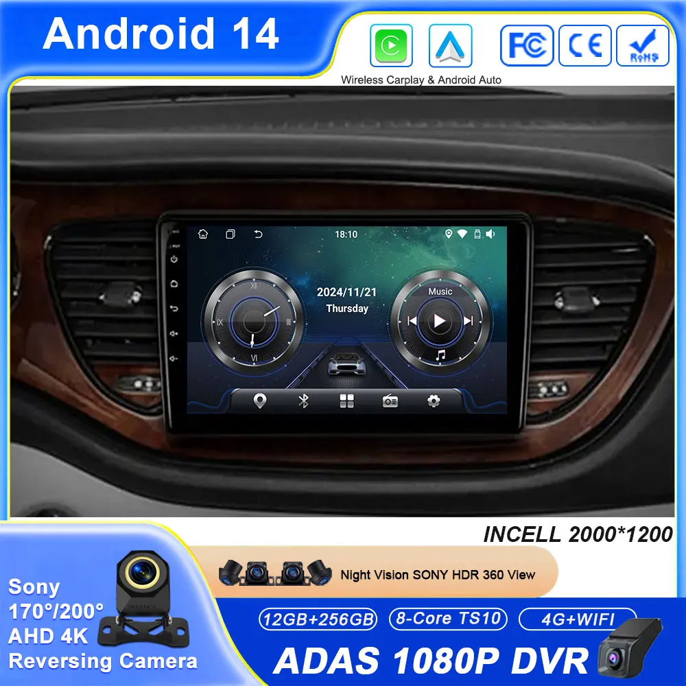 

Android Carplay Auto For Dodge Dart 2012 - 2016 Car Radio Multimedia GPS Navigation Player Stereo Screen 4G WIFI No 2din DVD