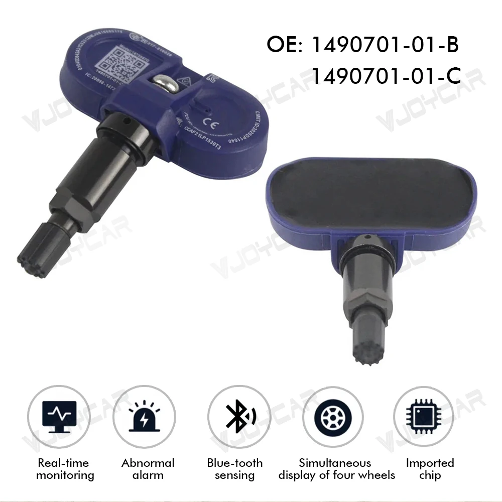 For Tesla Blue-tooth TPMS Tire Pressure Sensor Tire Monitoring System for Tesla Model Y 3 S X OE 1490701-01-C 1490701-01-B