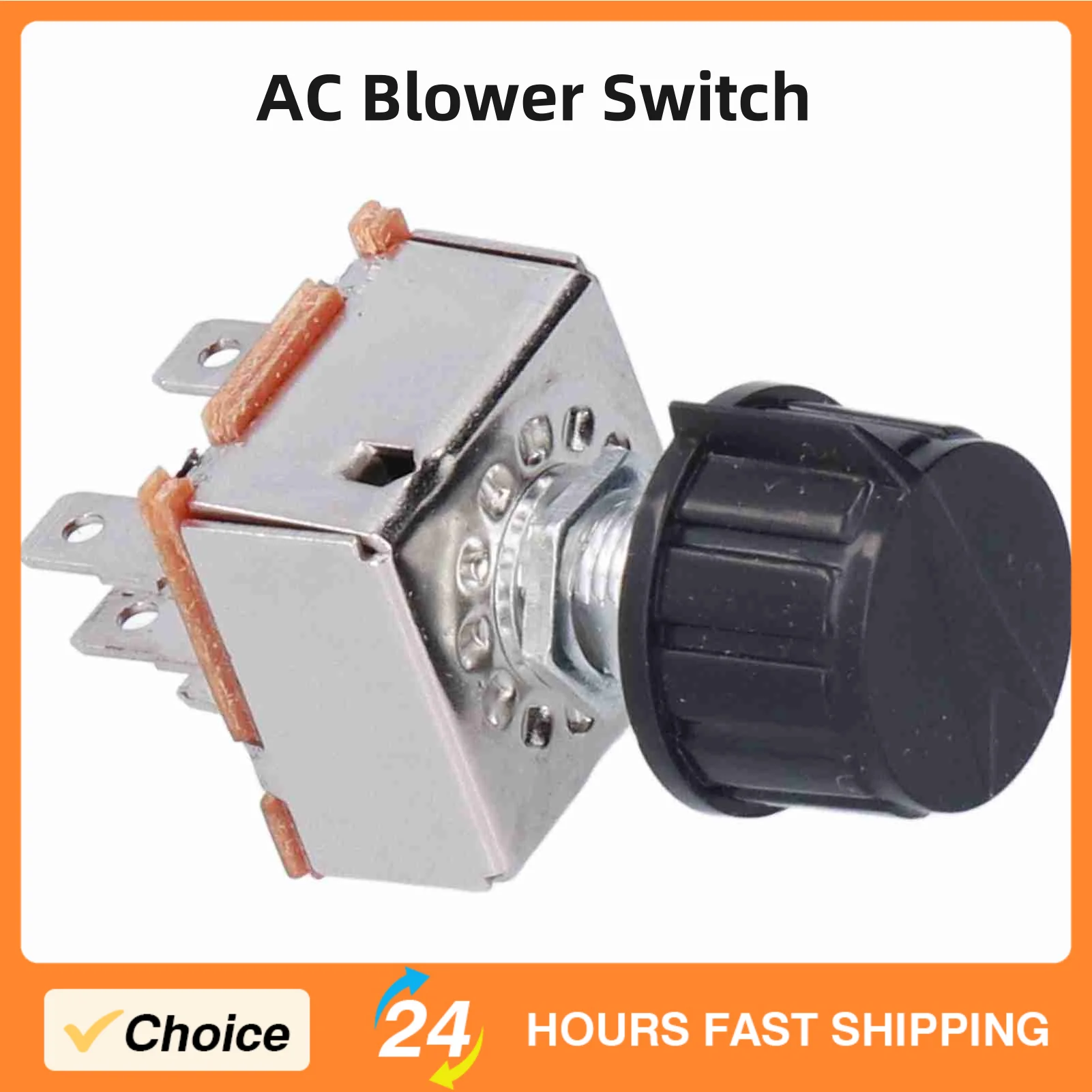 Universal For Car Rotary Blower Switch Replacement for Freightliner INM2G754A SW 1000C AC AIR Conditioning 4 Speed Blower Switch