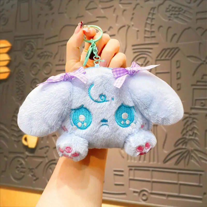 Peluche borsa stella scintillio PreCure Kawaii portachiavi Anime cane dalle orecchie lunghe carino adorabile farcito per chiavi borse zaini bambini