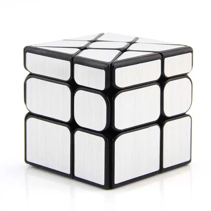 Specchio Mulino A Vento Cubo 3X3X3 Senza Adesivo Speedcube Puzzle Educativo Rompicapo Giocattoli per I Bambini zauberwürfel кубик рубика