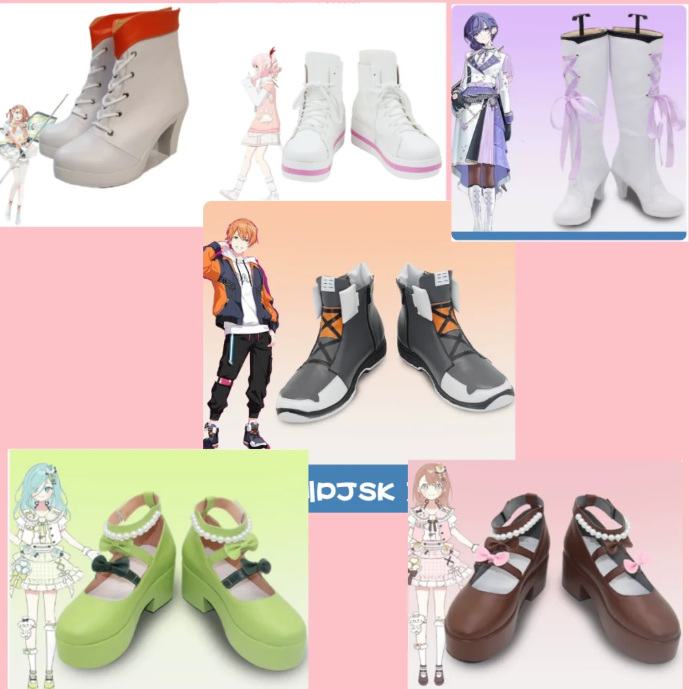Hanasato Minori Akiyama Mizuki Asahina Mafuyu Hinomori Shizuku Hanasato Minori Shinonome Akito Project Sekai Cosplay Shoes Boots