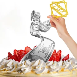 Verjaardag Spaarpot Taart Geld Taart Uittrekbare Kit voor Verjaardag Afstudeerfeest Taart Decoratie Inclusief 1 Spaarpot