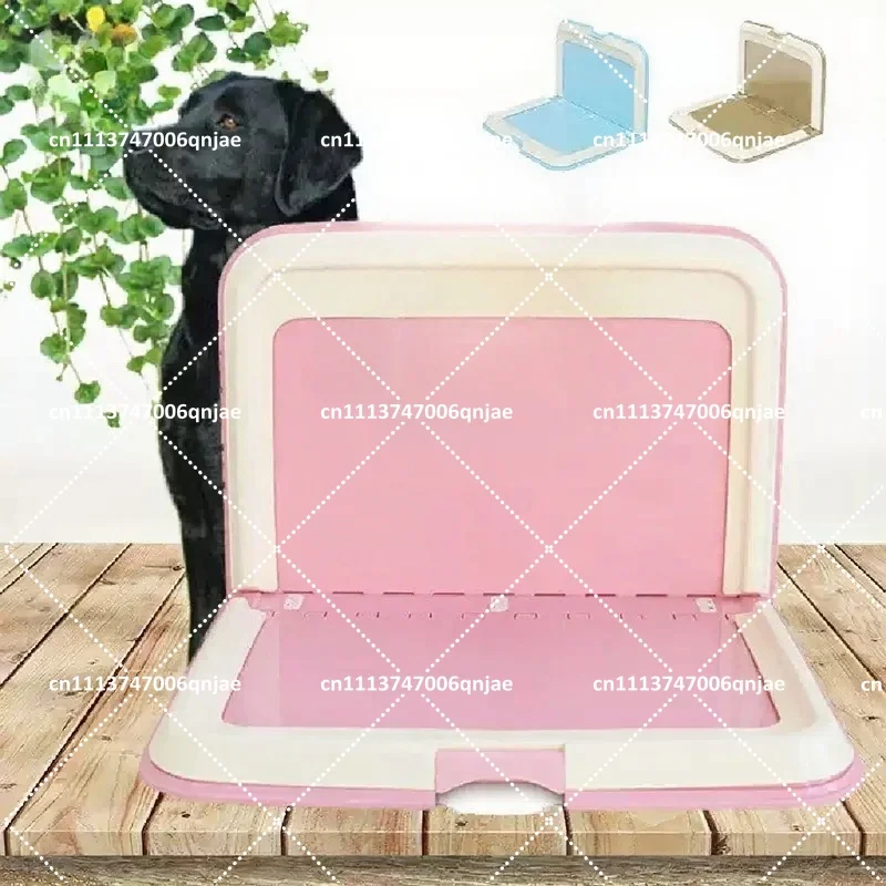 Foldable Dog Potty Tray Anti Splash Indoor Toilet Basin for Medium Large Breed Pets