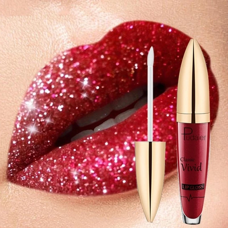 Rossetti liquidi Glitter opachi lucidalabbra lucido con diamanti lucidalabbra impermeabile a lunga durata lucidalabbra donna Lip Tint Maquillaje