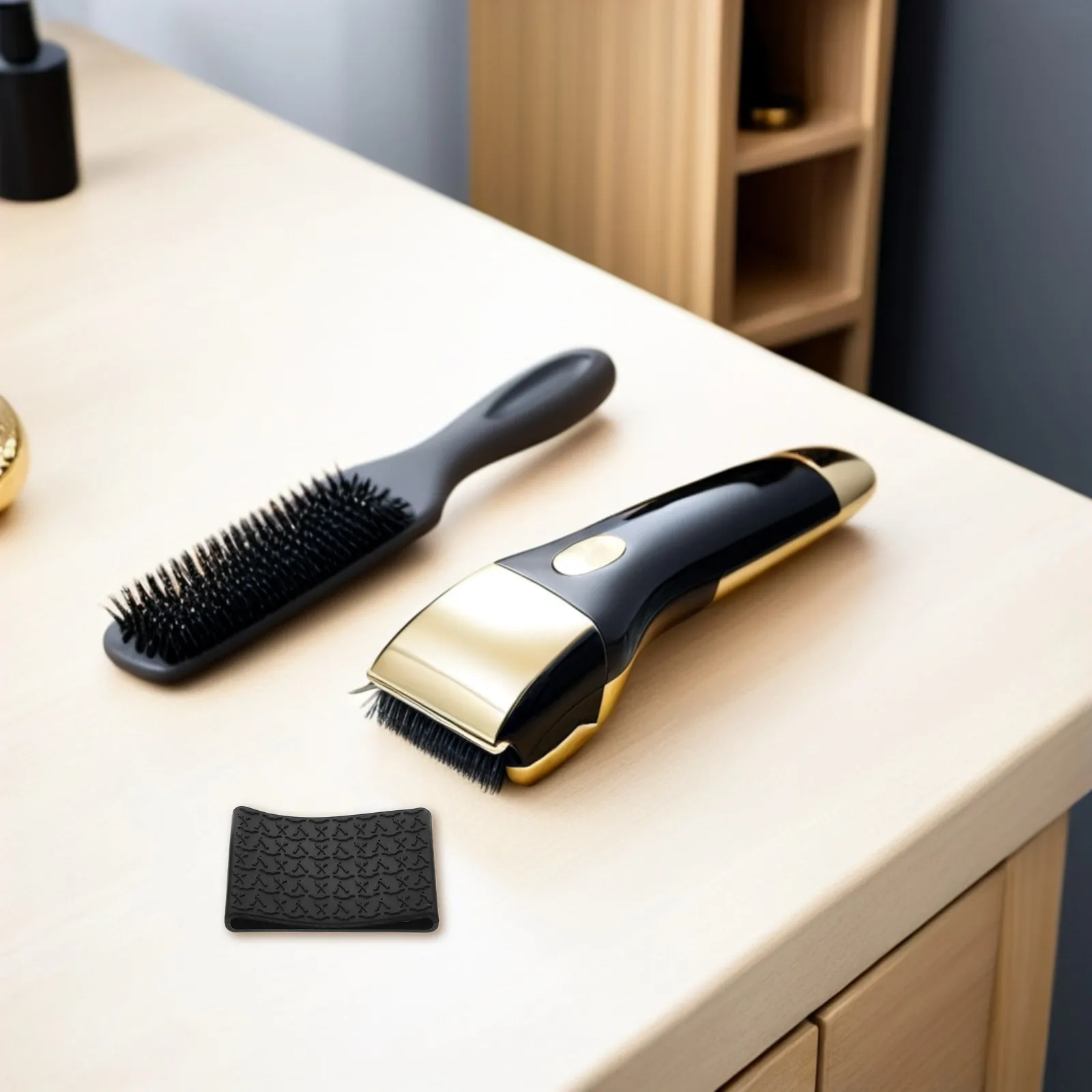 

Набор из 5 силиконовых накладок для ручек машинок для стрижки волос: ретро-дизайн, антискользящие, влагозащитные, виброгасящие, защитные чехлы