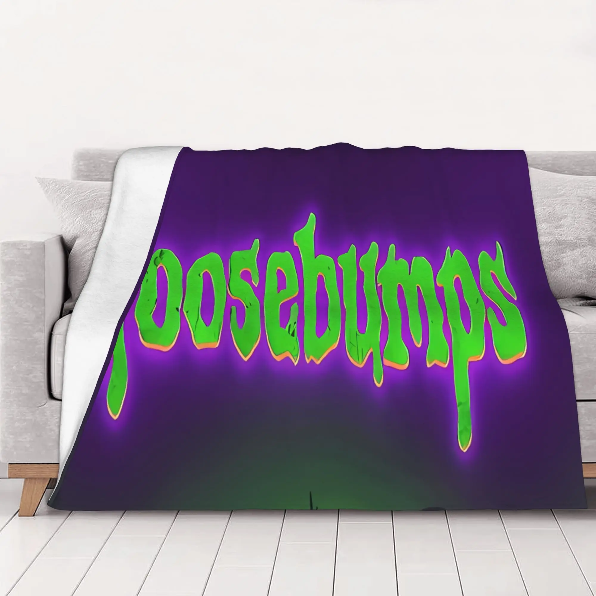 1PC home Cute Room Decor GOOSEBUMPS Blanket Throw Blanket Goosebumps Novelty Warm Blanket All Season