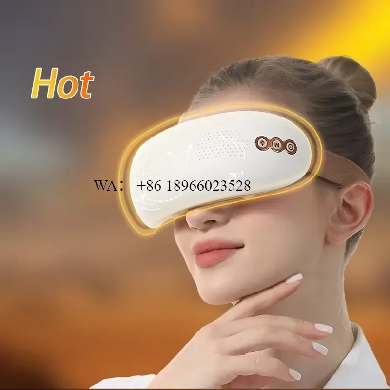 WMWMNU for Eye Massager with Heat and Cold Compress Lightweight Care Device 12 Silicone Vibrator Migraine Dry Eye Relief