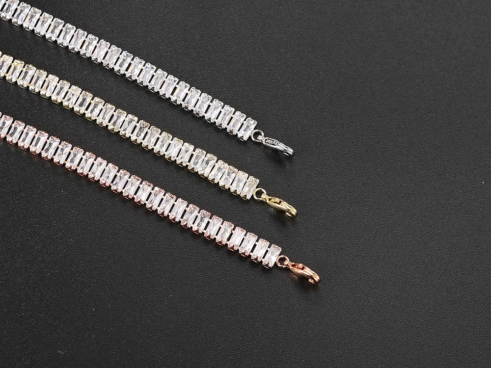 Diamant Tennis Choker Halskette für Frauen Luxus Dazzling Iced Out Zirkonia Kragen Kette auf Neck Hochzeit Partei Schmuck Großhandel – Detail 12