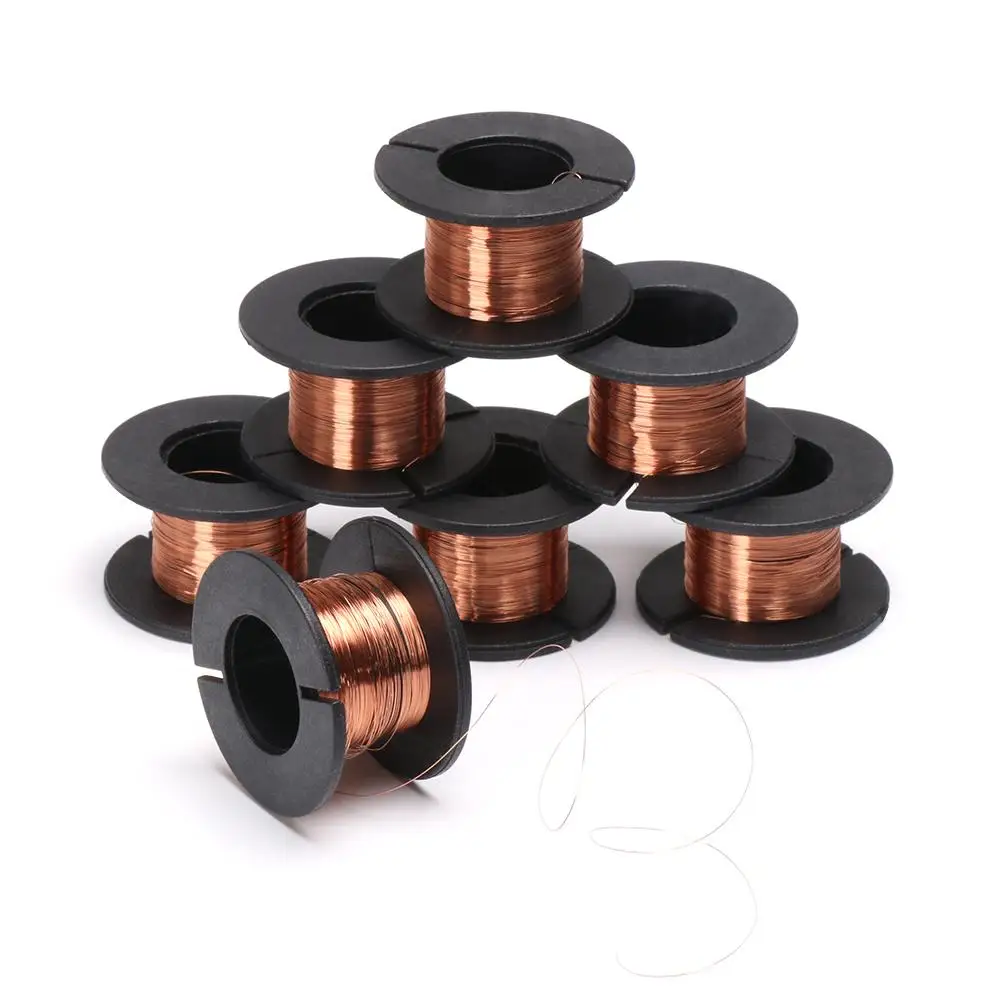 1/5/10PCS Diameter 1mm DIY Insulation PCB Link Enameled Wires Copper Soldering Wire Welding Lines Coil Cable