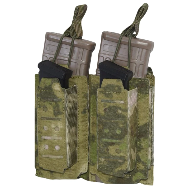 LSR 9mm 556 Mag Pouch Triple Mag Carrier MOLLE Pouch Open Top Single Double Rifle Pistol Mag for M4 M16 AK AR Glock M1