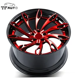 18inch 305 Red Milled Polish Car Alloy Forged Staggered Wheels Rims w140 5x112 for Mercedes BMW