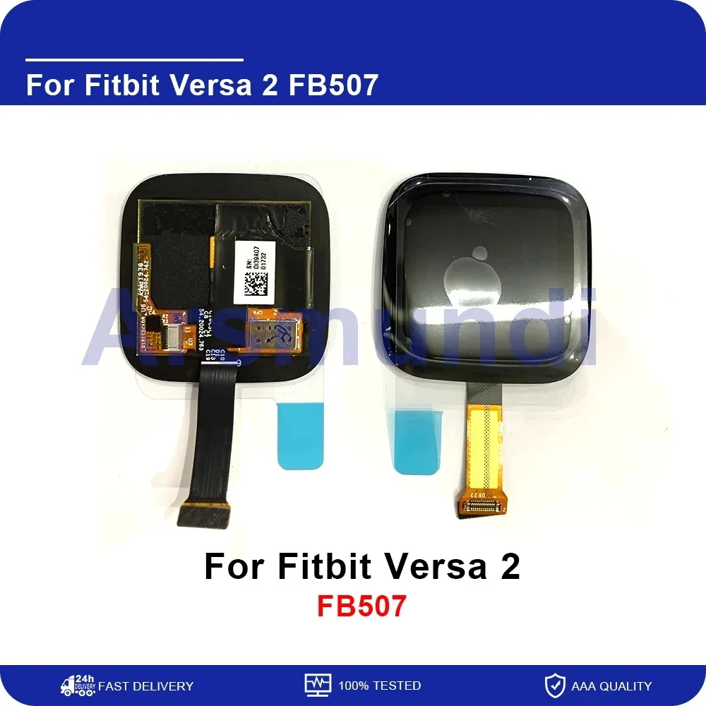 1.34\'\' For Fitbit Versa 2 FB507 LCD Display Touch Screen Digitizer Assembly For Fitbit Versa2 Smart Watch LCD