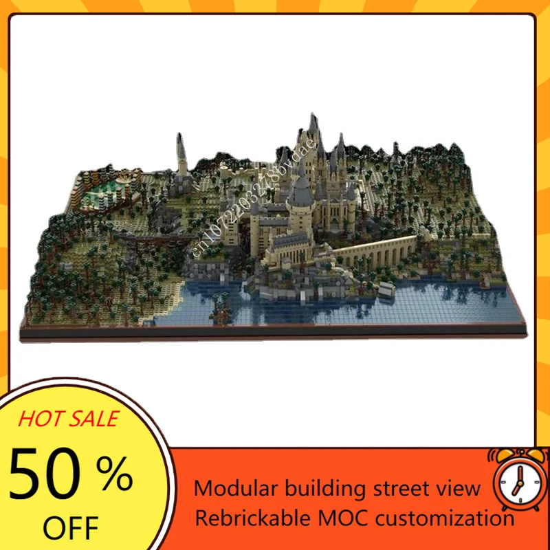 14880parts Customized MOC Hogwarts Castle - The Definitive Version Building Blocks Set birthday toys Christmas gifts for Kids