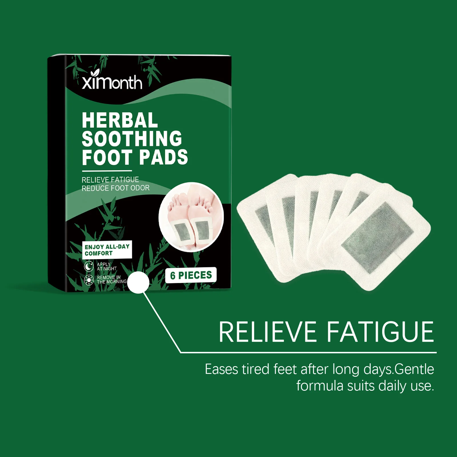 Detox Foot Patches Body Toxins Cleansing Reduce Foot Odor Relieve Foot Fatigue Leg Relaxation Detoxification Foot Care Products