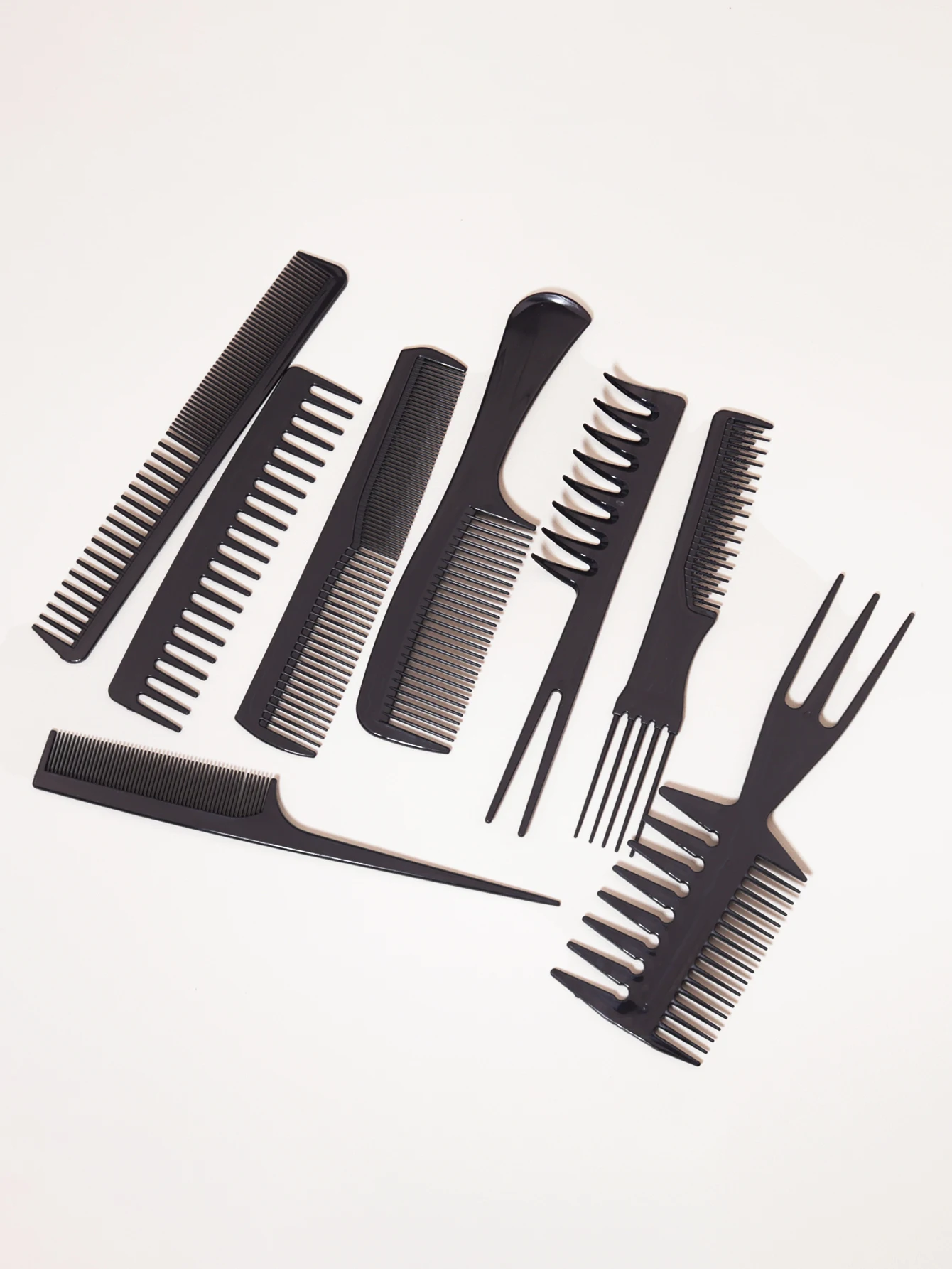 8 Piece Styling Hair Comb anti Static Ponytail Comb Makeup Comb Hair Clipper Accessories Hair Comb Special for Real Hair Wigs