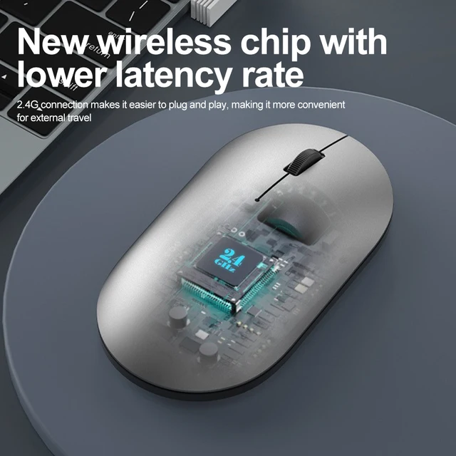 Wireless Mouse 2.4G Gaming Mouse Portable Silent Mice 1600DPI Adapter for Laptop Computer Desktop PC MacBook IPad IPhone Tablet 2