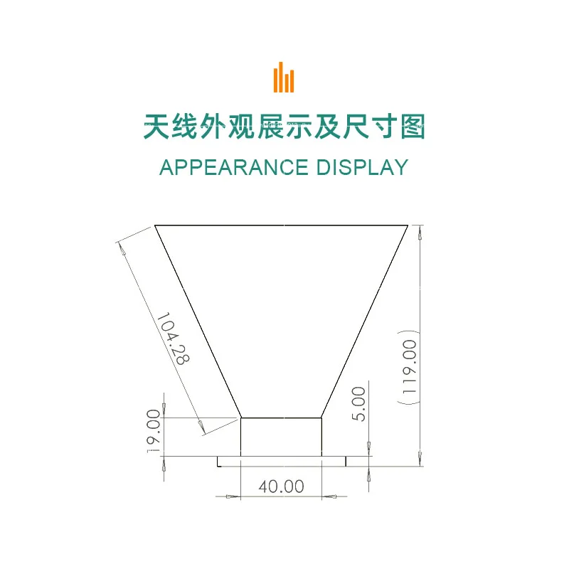 1.6-18GHz 16dBi Double Ridge Horn Antenna for EMC EMI Testing C Ku K Band Standard Gain Horn Antenna for Anechoic Chamber