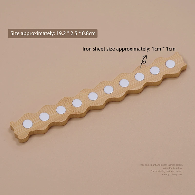 Support magnétique en bois pour ongles, présentoir de faux ongles, support de pratique pour Salon d'art, outils de pratique des ongles pour débutants