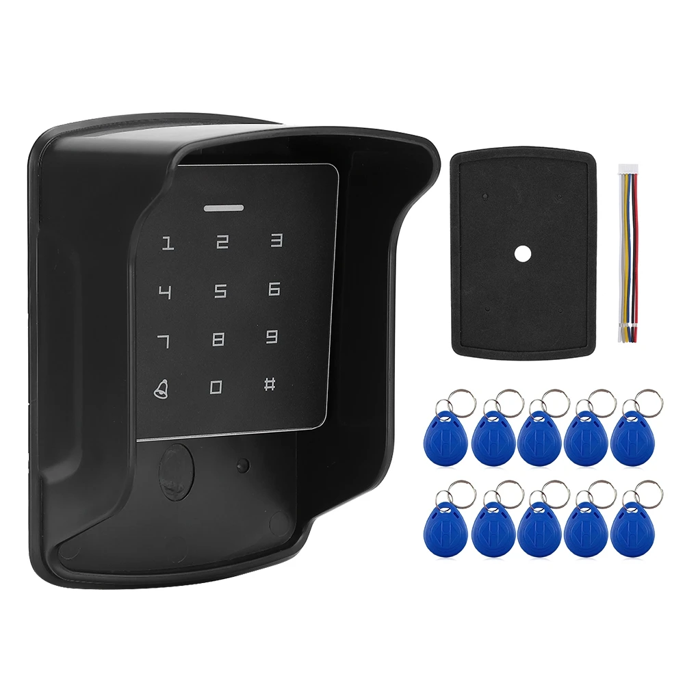 a2-access-control-machine-rfid-keyboard-password-door-lock-with-waterproof-cover-and-10pcs-tags