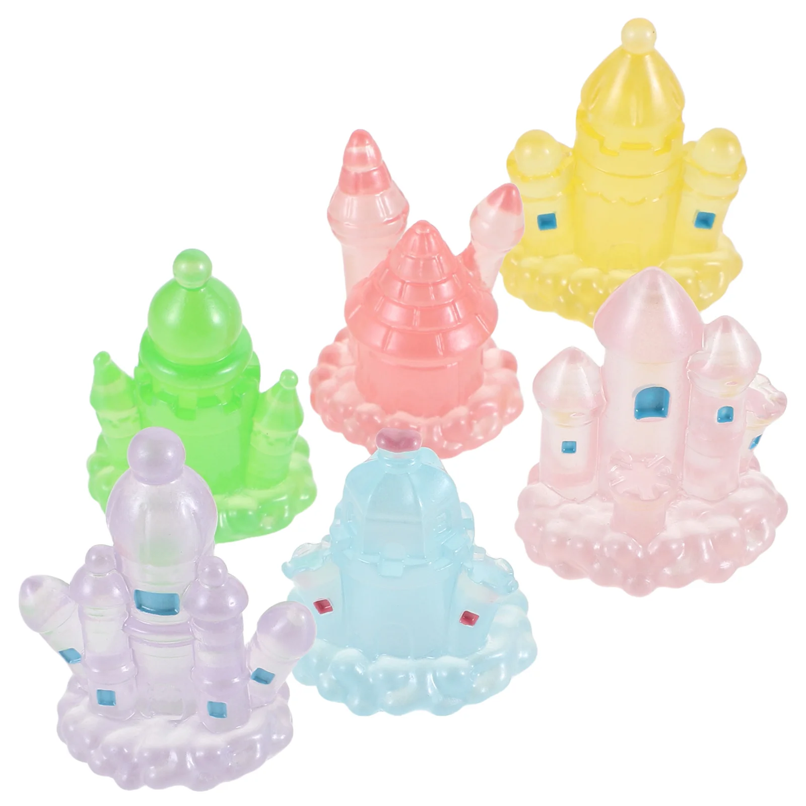 

6Pcs Glow in The Ornaments Cute Mini Car Dashboard Decorations Night Light Desktop Decoration Car Dashboard Decor