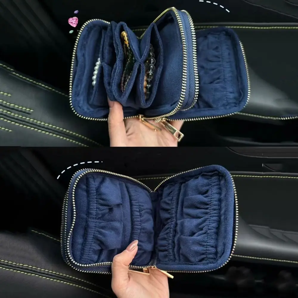 

Double-layer Jewelry Packing Bag Earrings Bracelet Necklace Jewelry Storage Bag Bracelet Organizer Velvet Jewelry Holder