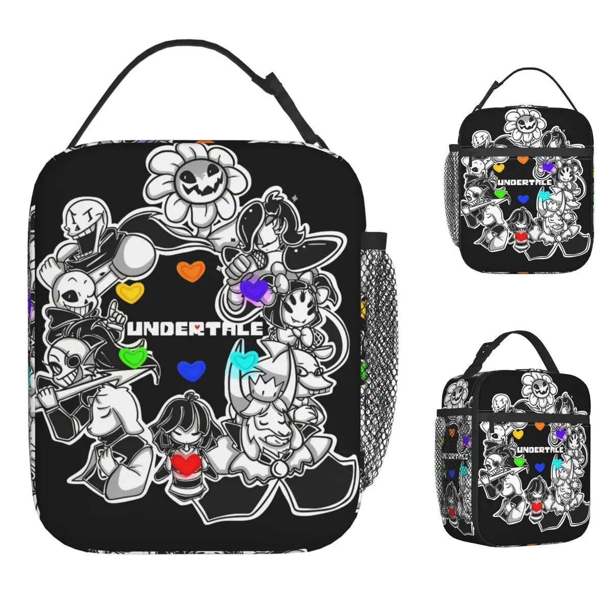 Undertale Lunchtasche für Videospiele für Männer, grafisches Design, Lunchbox, lustige Büro-Kühltasche, tragbare wasserdichte Thermo-Tragetasche, Handtasche