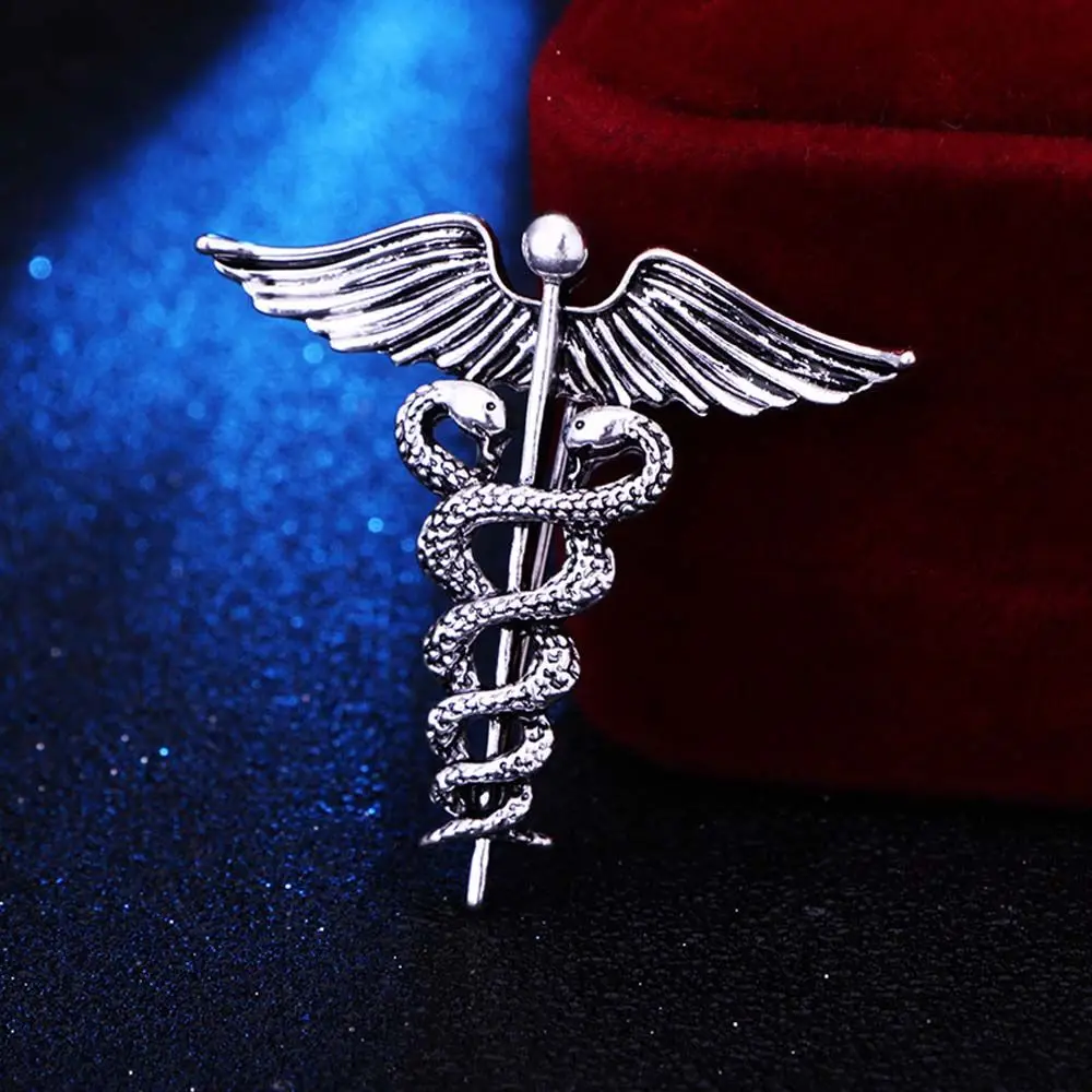 Retro Gift For Men Badge Snake Angel Wings Collar Clothing Brooch Pins Accessories Corsage Jewelry
