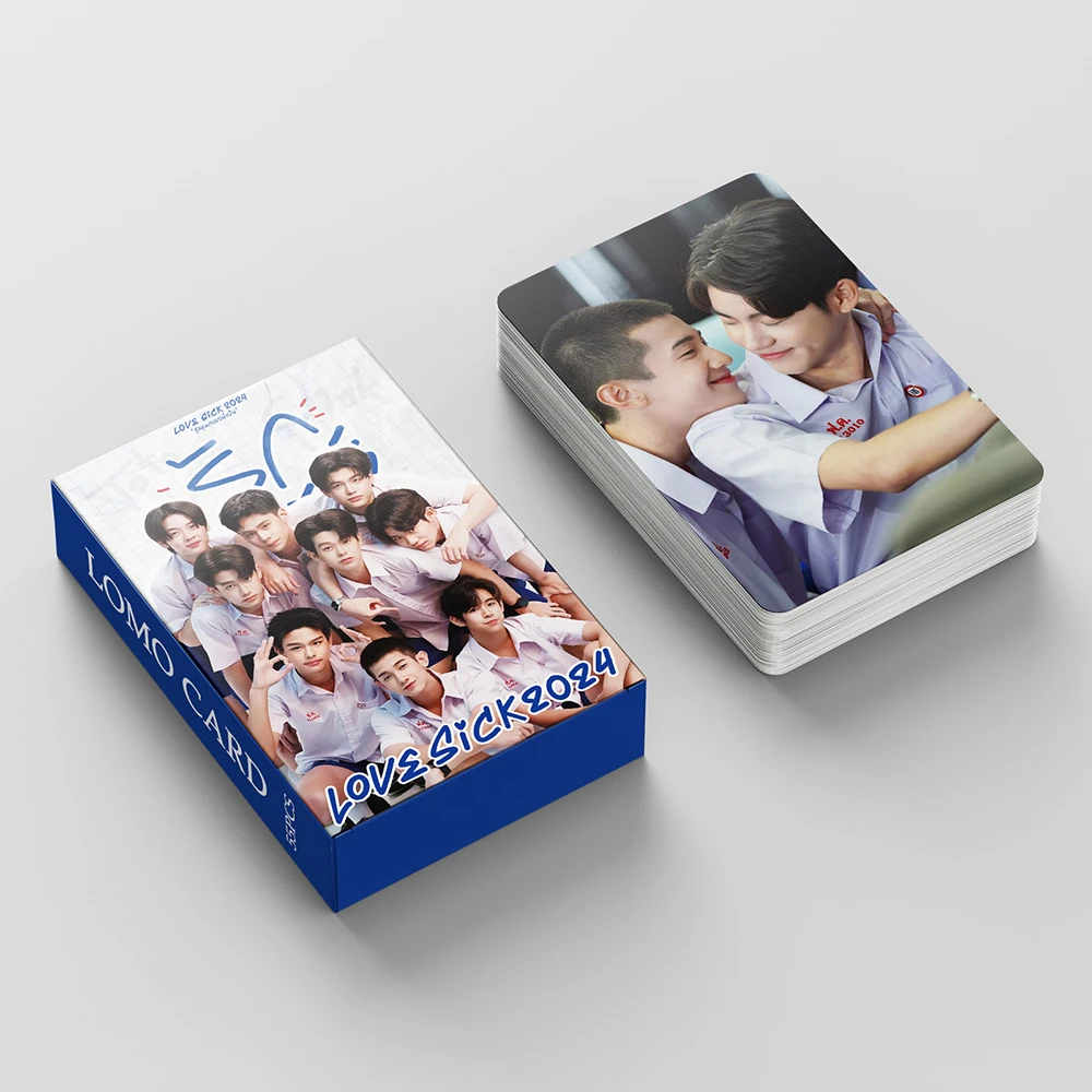 55Pcs/Set LOVE SICK Thai TV Drama Lomo Cards Double Sides Concept Photocards ALMOND PROGRESS Fashion Postcards Fans Collection